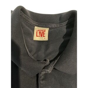 Lacoste Live Polo Shirt Mens Size 6 Navy Blue Excellent Contrast Pocket Logo